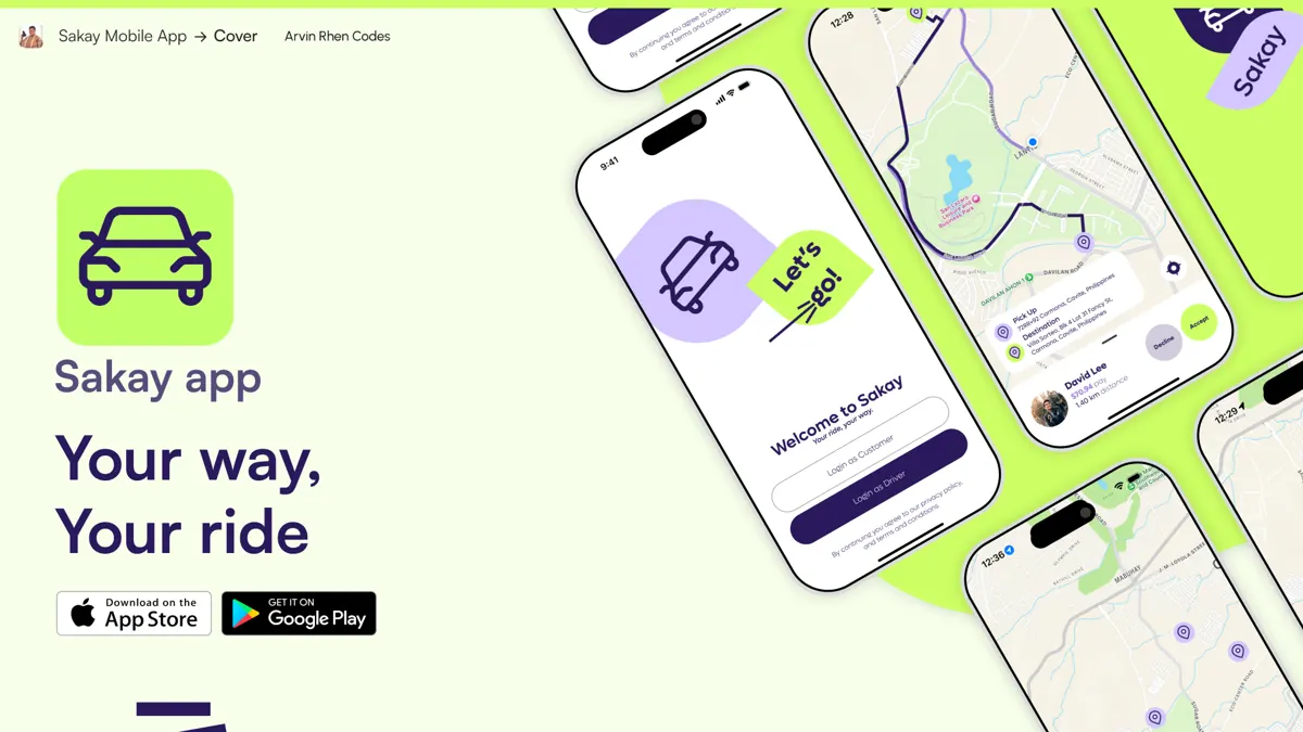 Sakay: A personal ride-hailing app for drivers, built to learn real-time location.